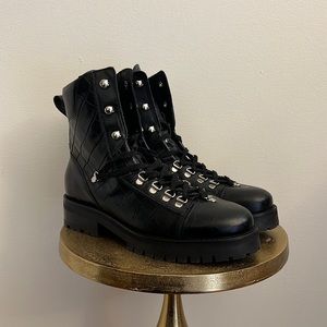 AllSaints Black Leather Boots